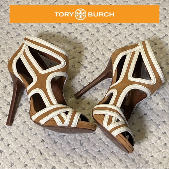 Tory Burch Shoes - TORY Burch Cage Sandals RARE! Zipper Heels 6.5 NEW